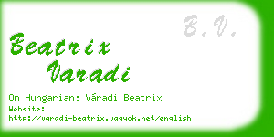 beatrix varadi business card