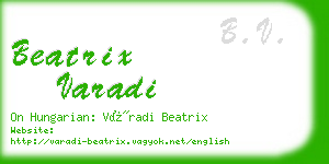 beatrix varadi business card